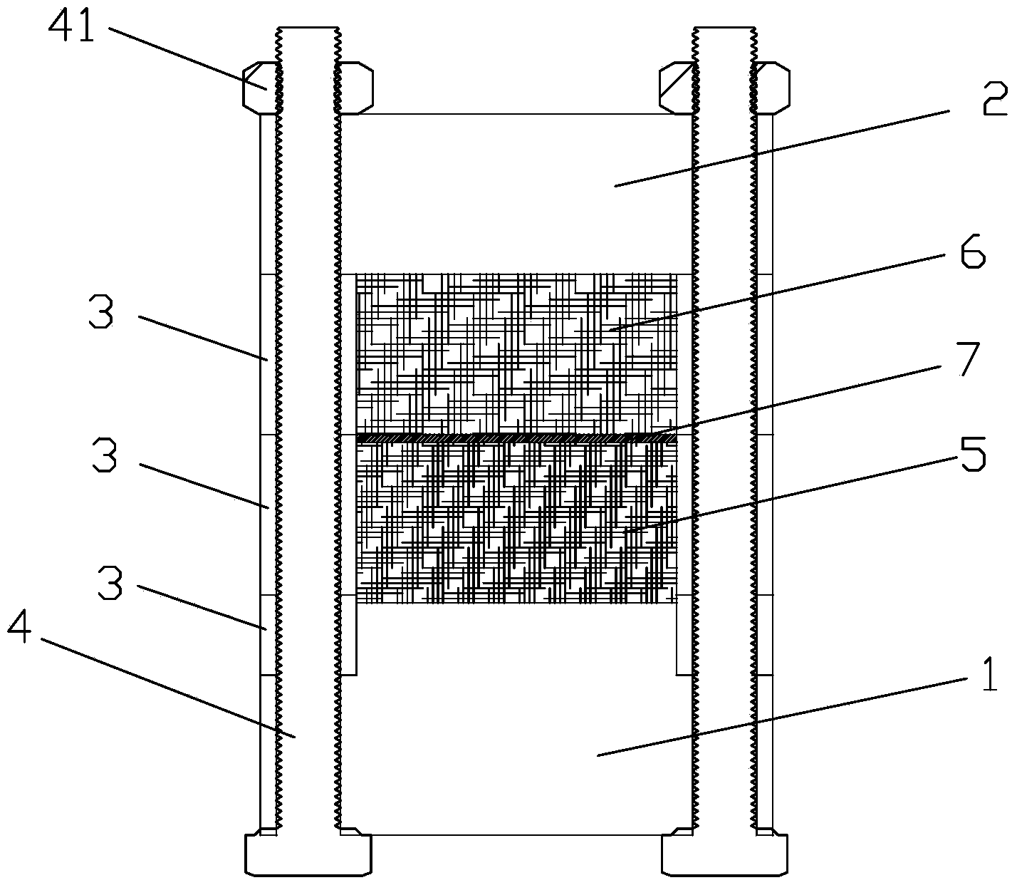 Manufacturing method for hierarchical pore metal fiber sintered plate