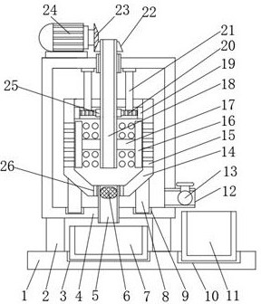 Intelligent vinasse residue-liquid separation device for liquor production