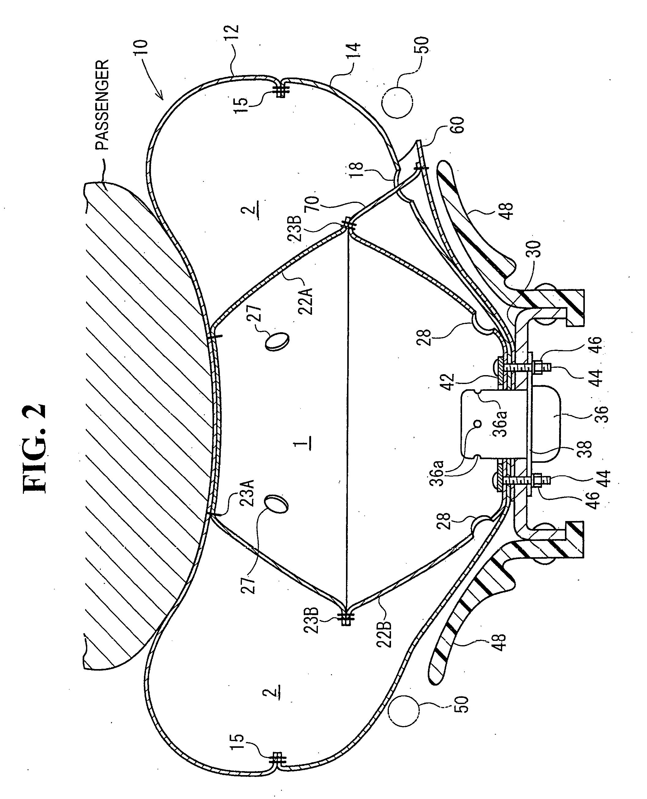 Airbag and airbag apparatus