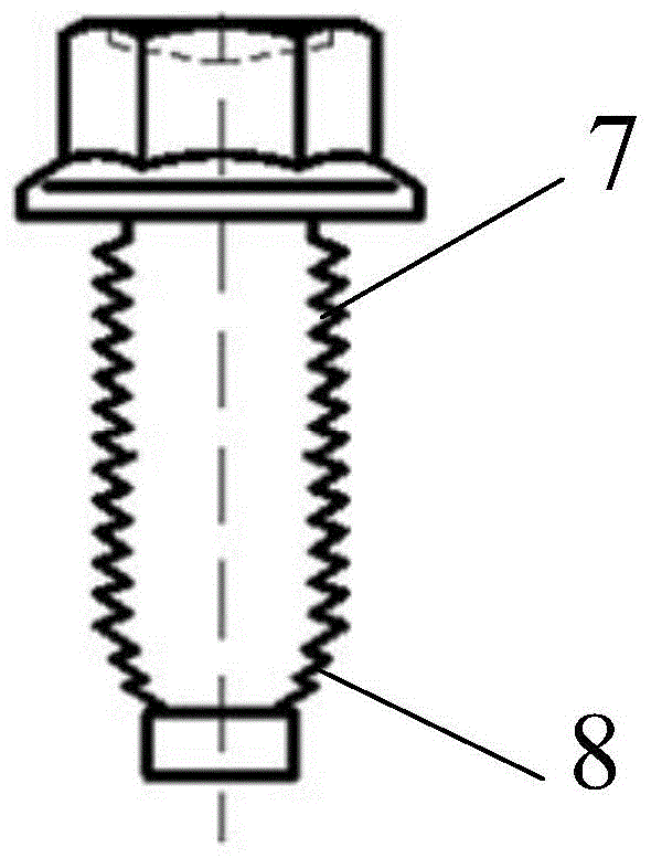 Processing technology of threaded bolt with taper