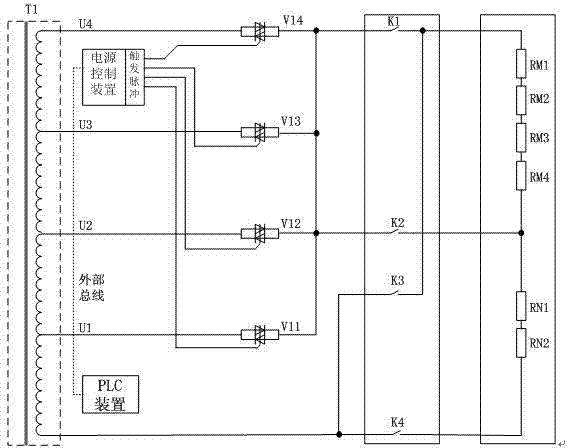 Power supply control device for polycrystalline silicon reduction furnace
