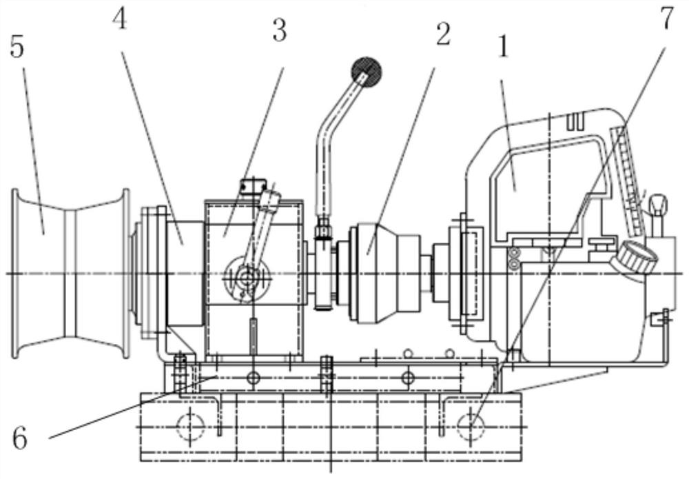 A light motorized winching equipment