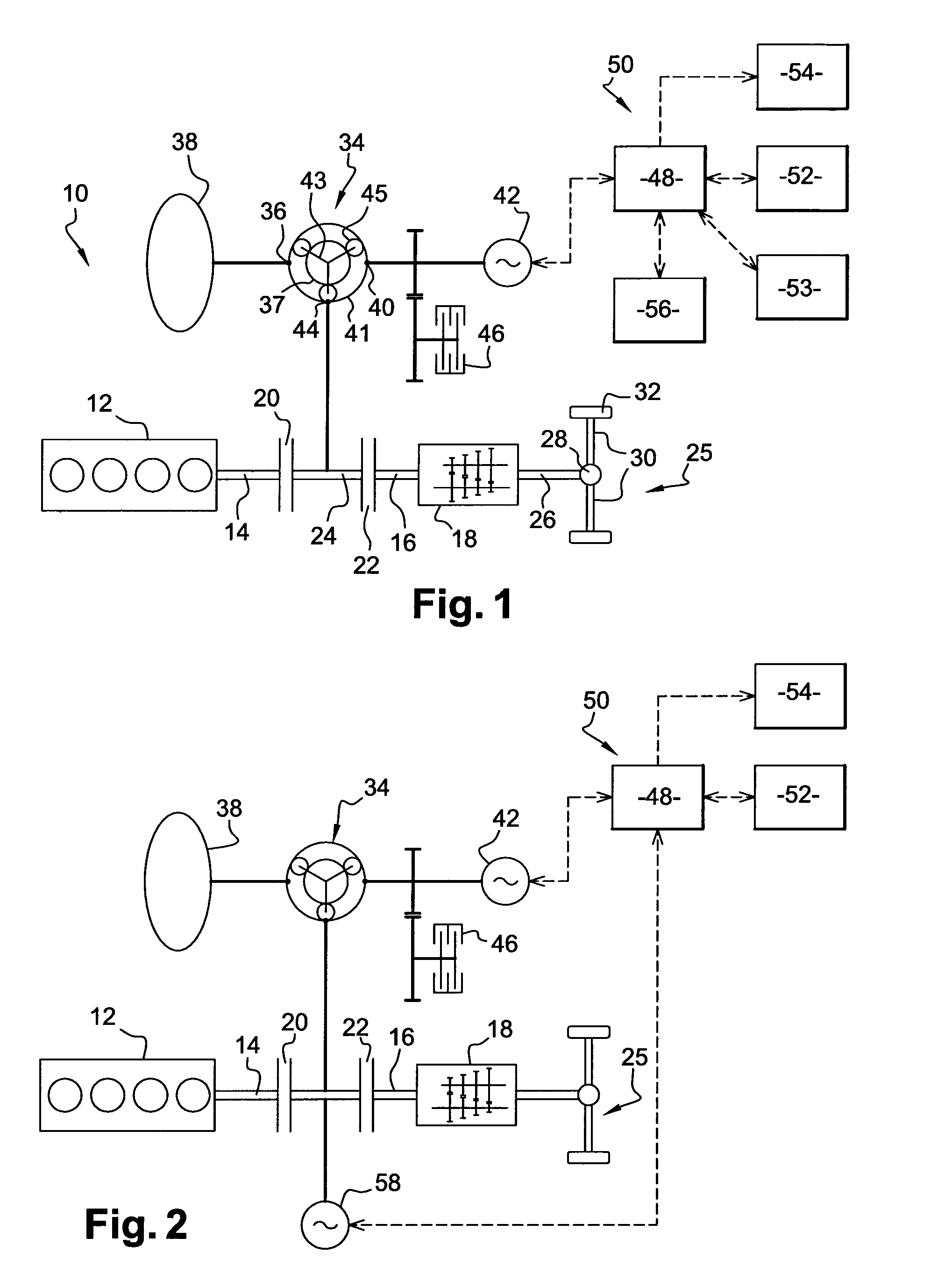Powertrain comprising an optimized energy recovery system
