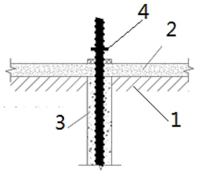 Prestressed unbonded anchor rod steel bar, anchor rod and construction method