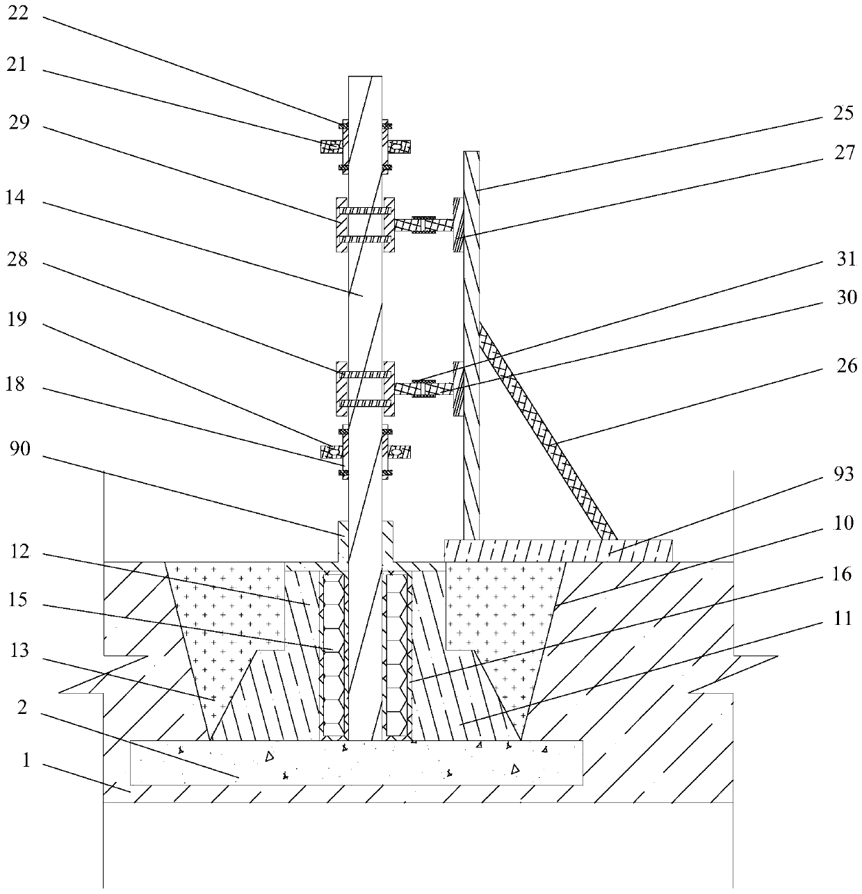 Construction method of engineering construction enclosure structure