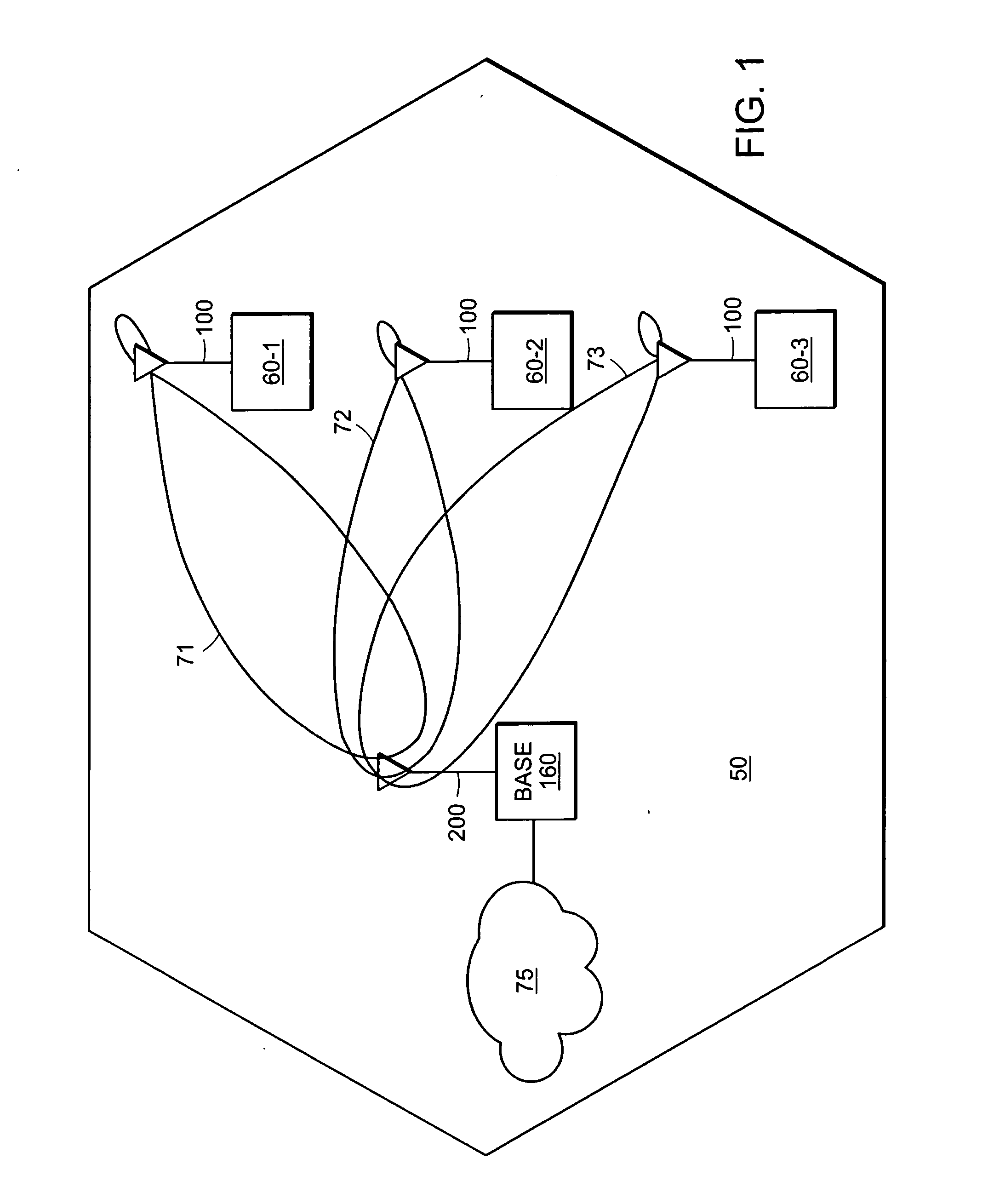 Adaptive antenna for use in wireless communication systems