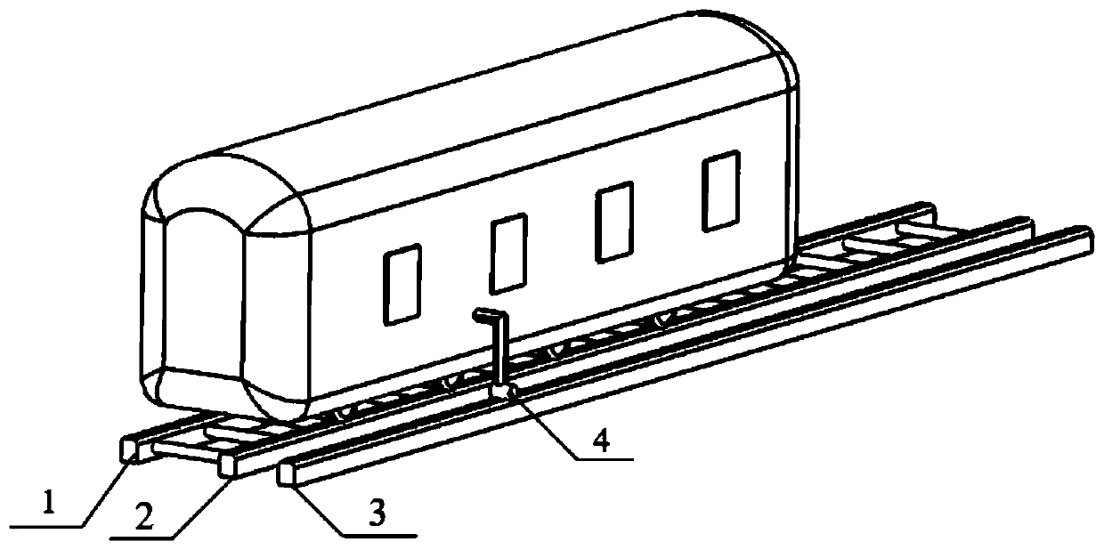 Third rail independent grounding system applicable to high-speed train