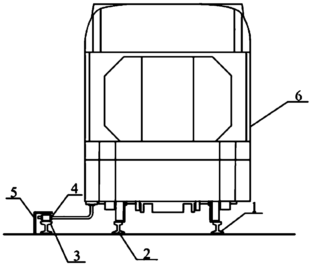 Third rail independent grounding system applicable to high-speed train