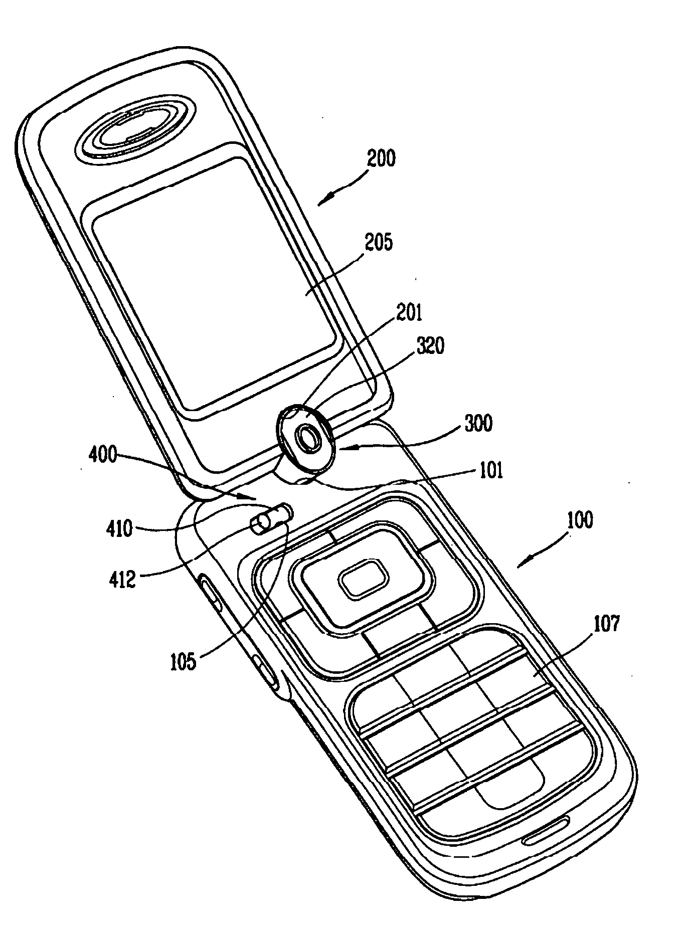 Mobile terminal having a double rotation structure