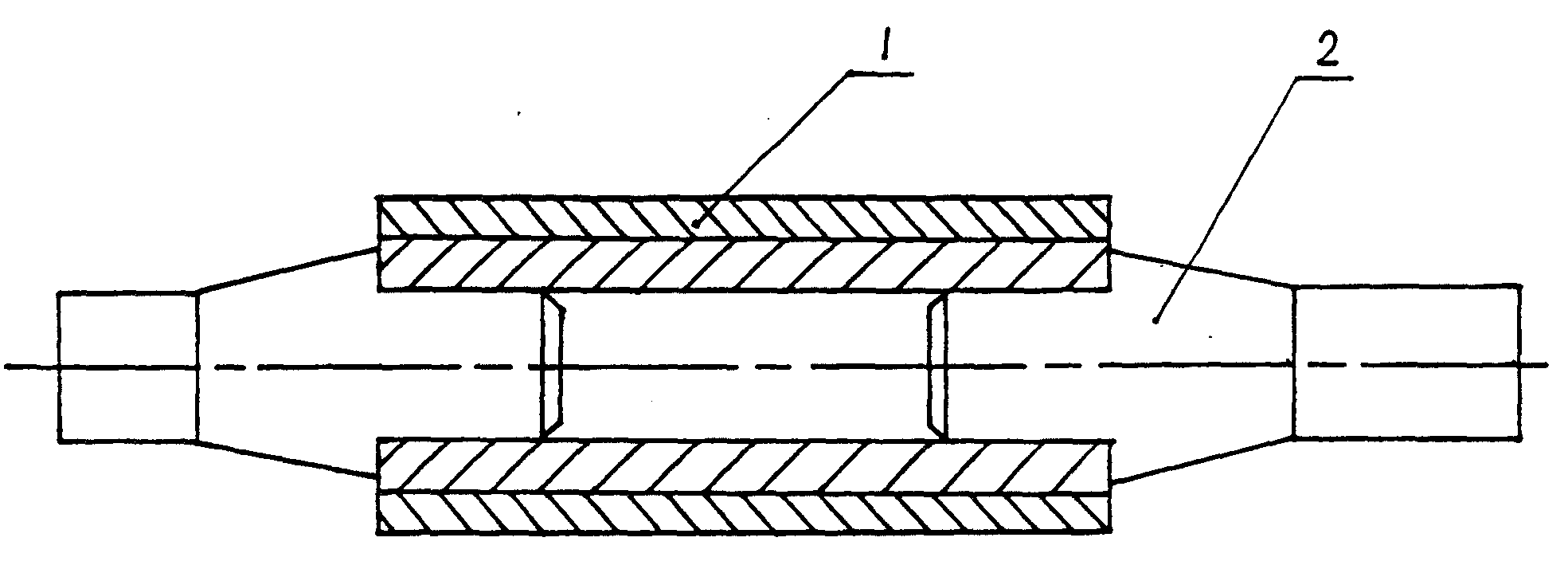 Combined calender roll for papermaking calender