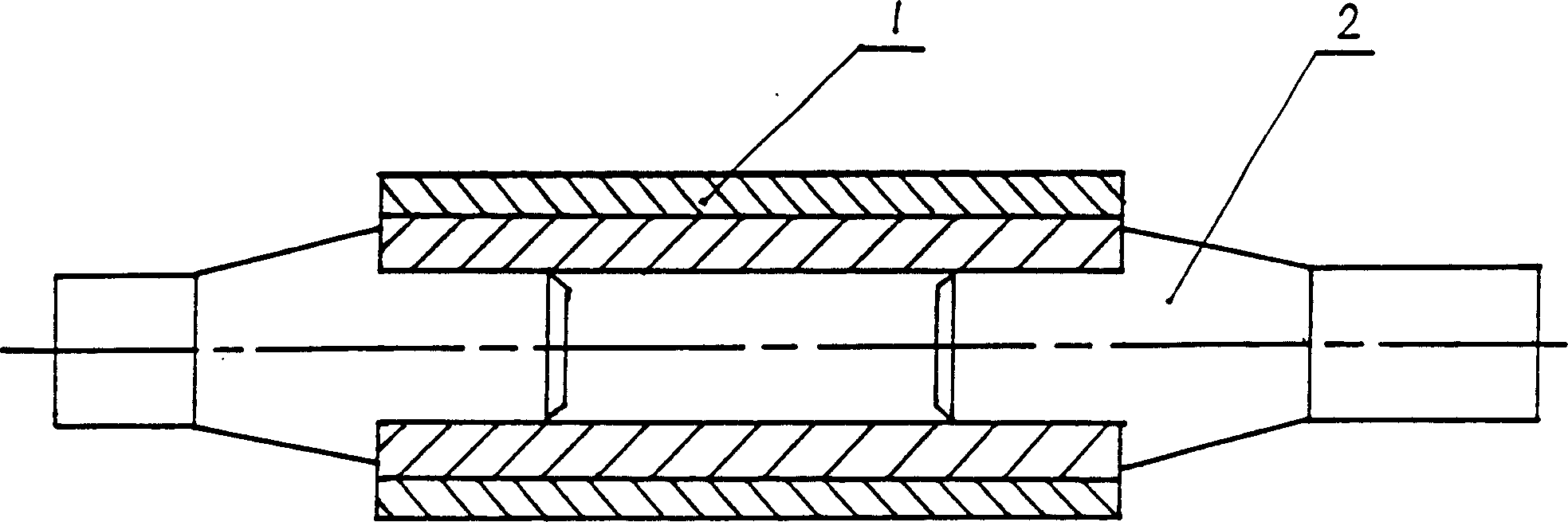 Combined calender roll for papermaking calender