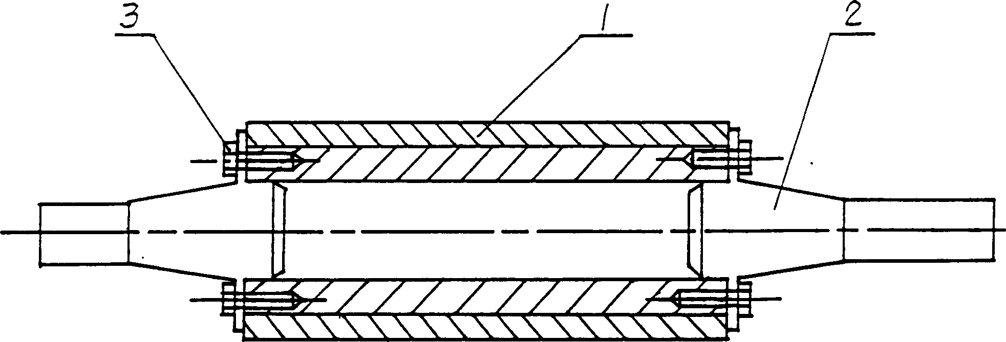 Combined calender roll for papermaking calender