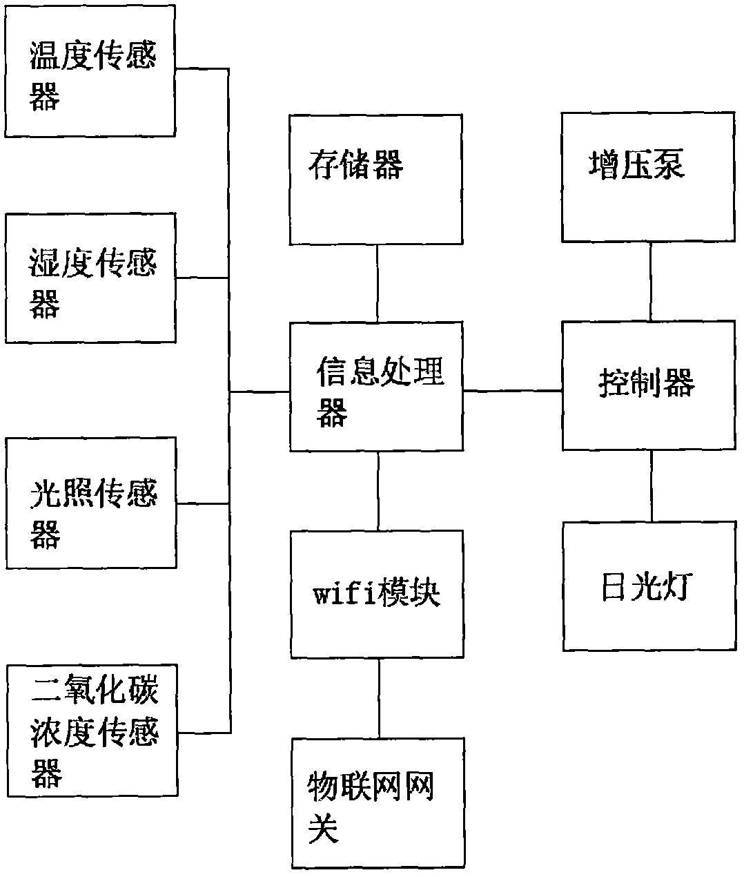 Multifunctional informationized vegetable greenhouse