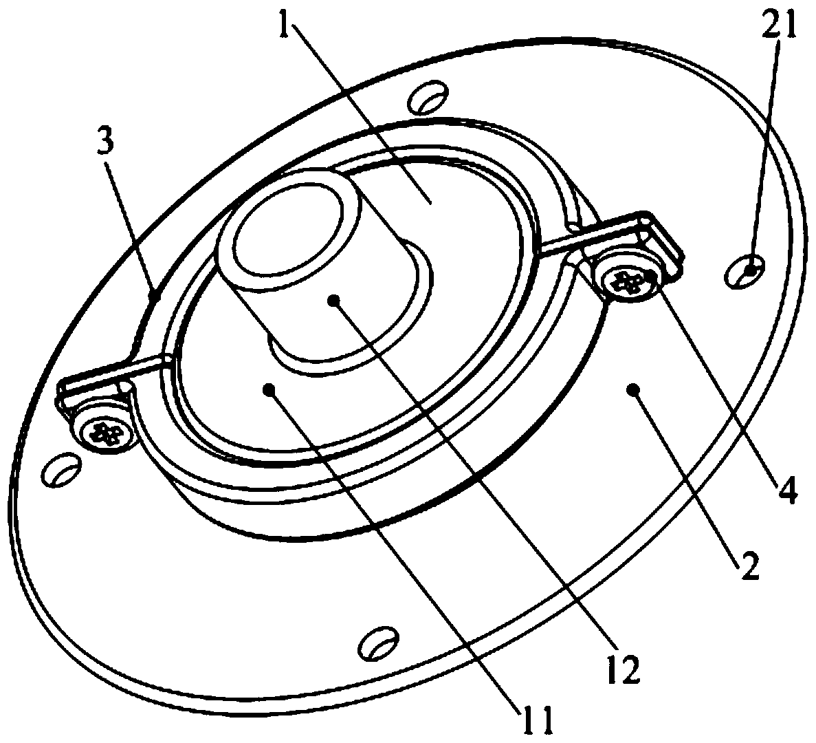 Fan shock absorber, fan