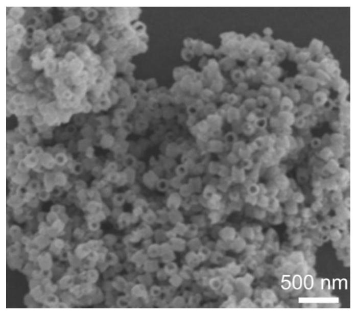 Nano-bracelet ferric oxide/graphene quantum dot/stannic oxide core-shell structure composite material, preparation method thereof, and battery application of same