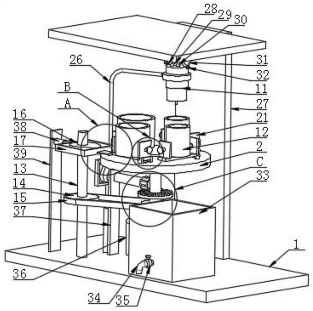 Quick liquid dispensing device for nursing department