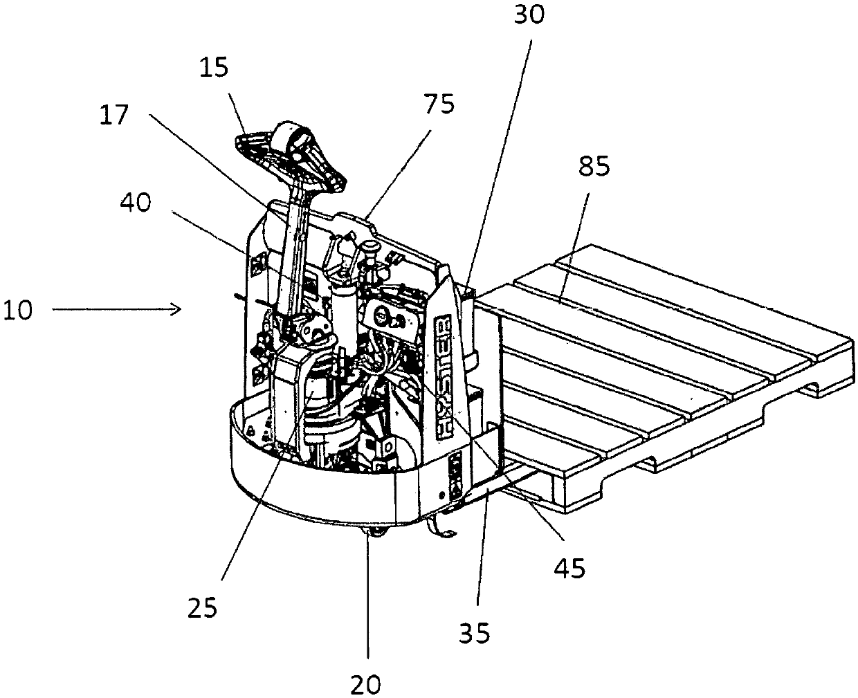 Automated load handling for industrial vehicle