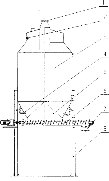 Square cone bottom spraying pot