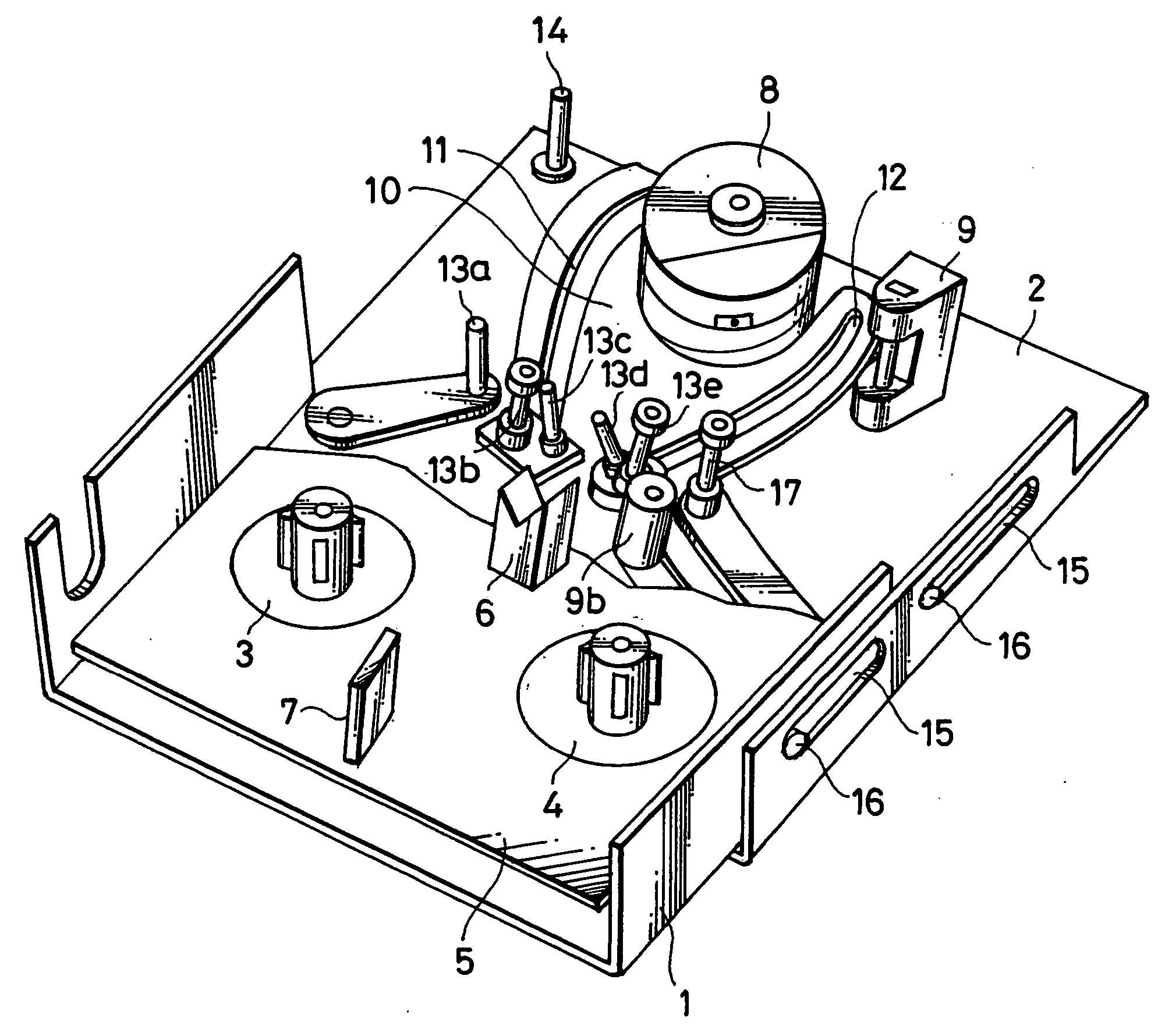 Tape guide mechanism of magnetic recording reproducing device