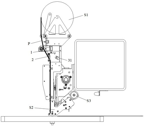 Film feeding device of sheet ironing machine