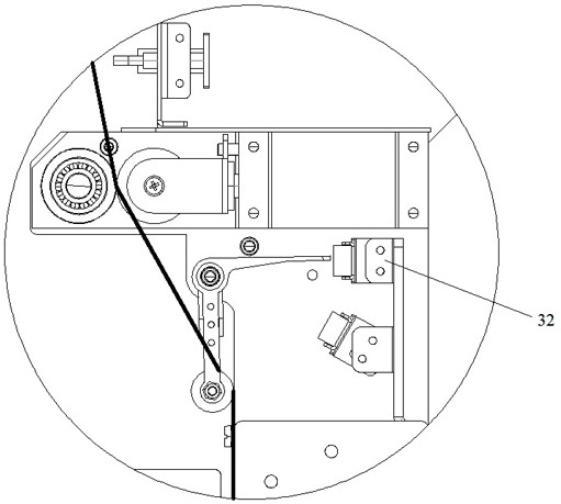 Film feeding device of sheet ironing machine