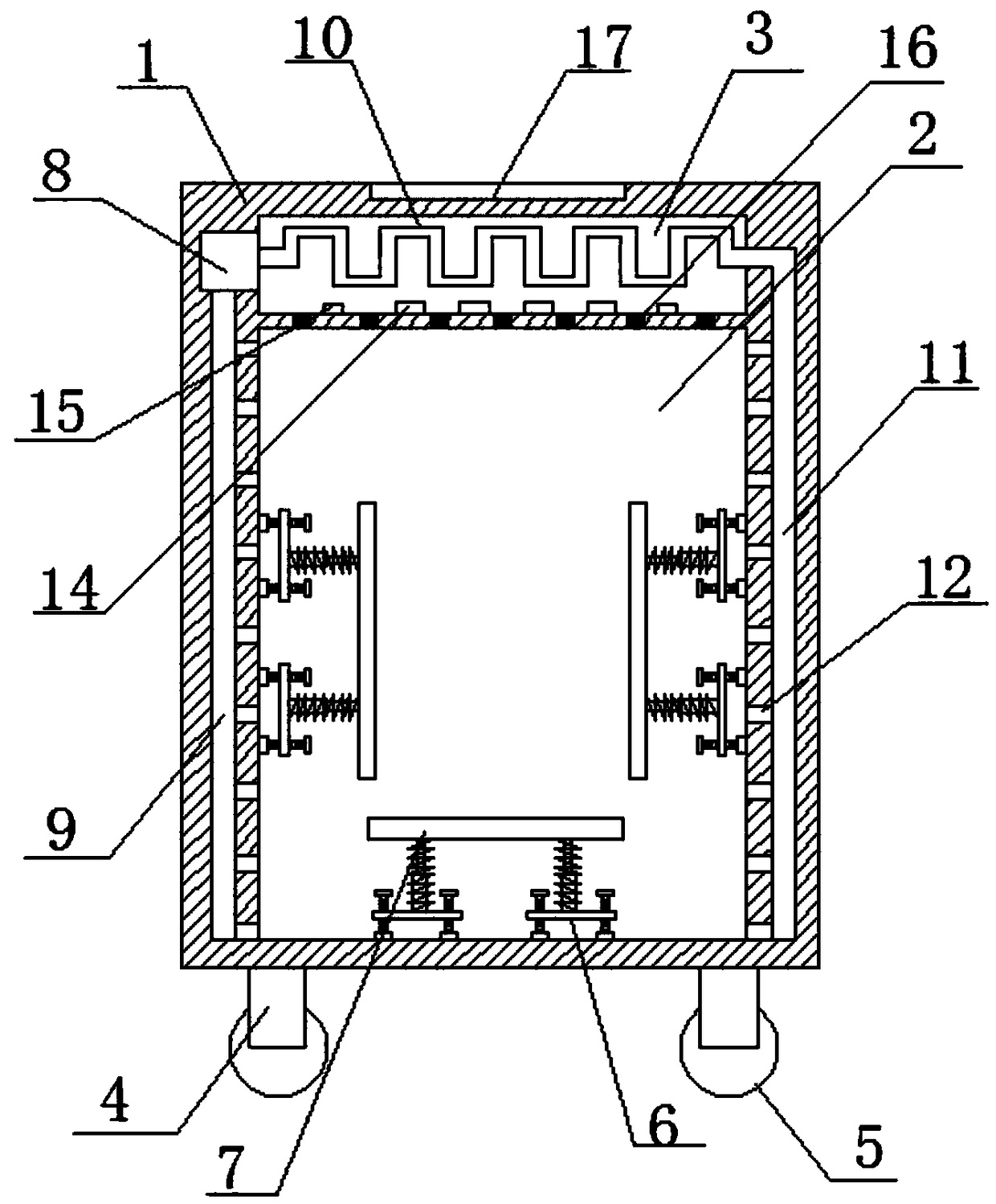 External heat dissipation device of computer chassis with high applicability