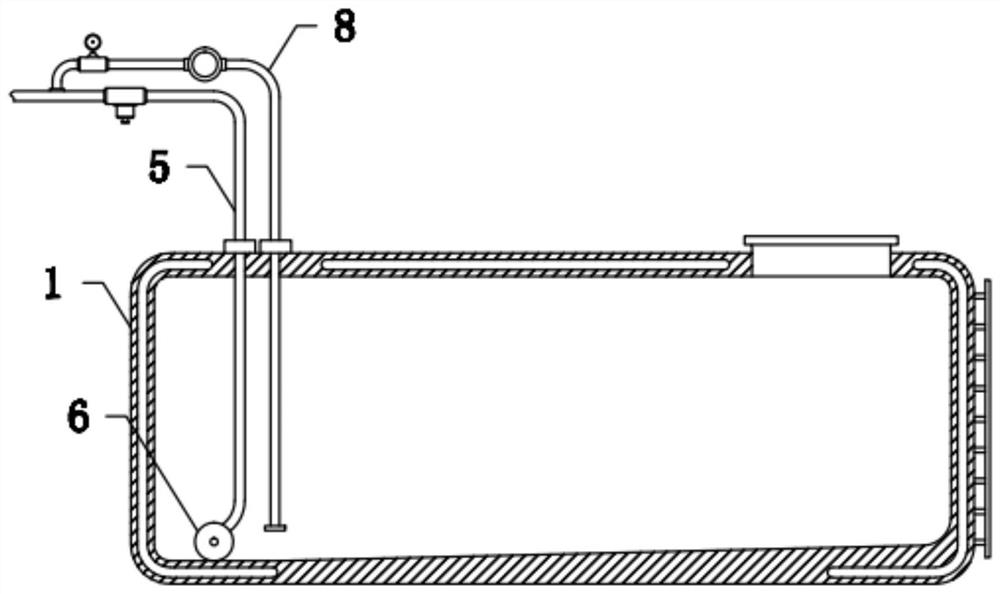 fuel supply tank for ship