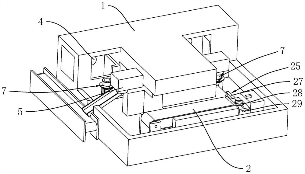 A bearing ring numerical control machine tool