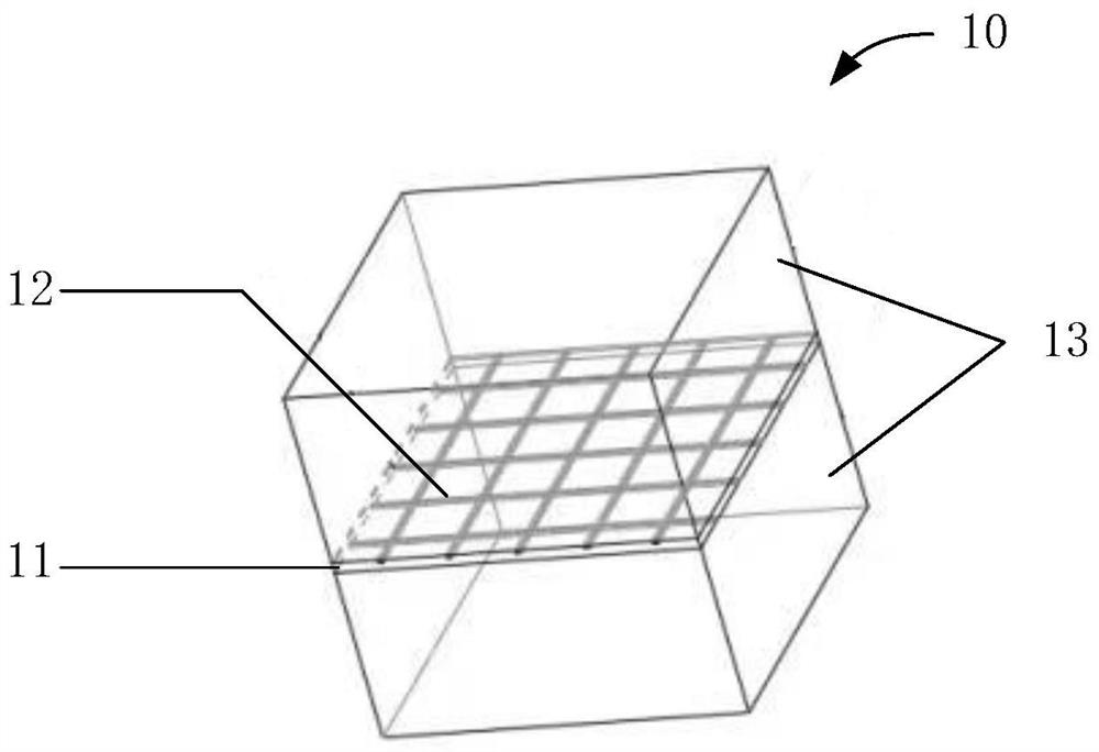 Artificial medium complex, artificial medium lens and manufacturing method