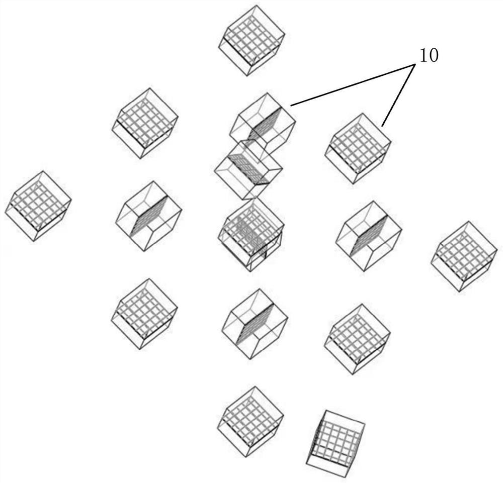 Artificial medium complex, artificial medium lens and manufacturing method