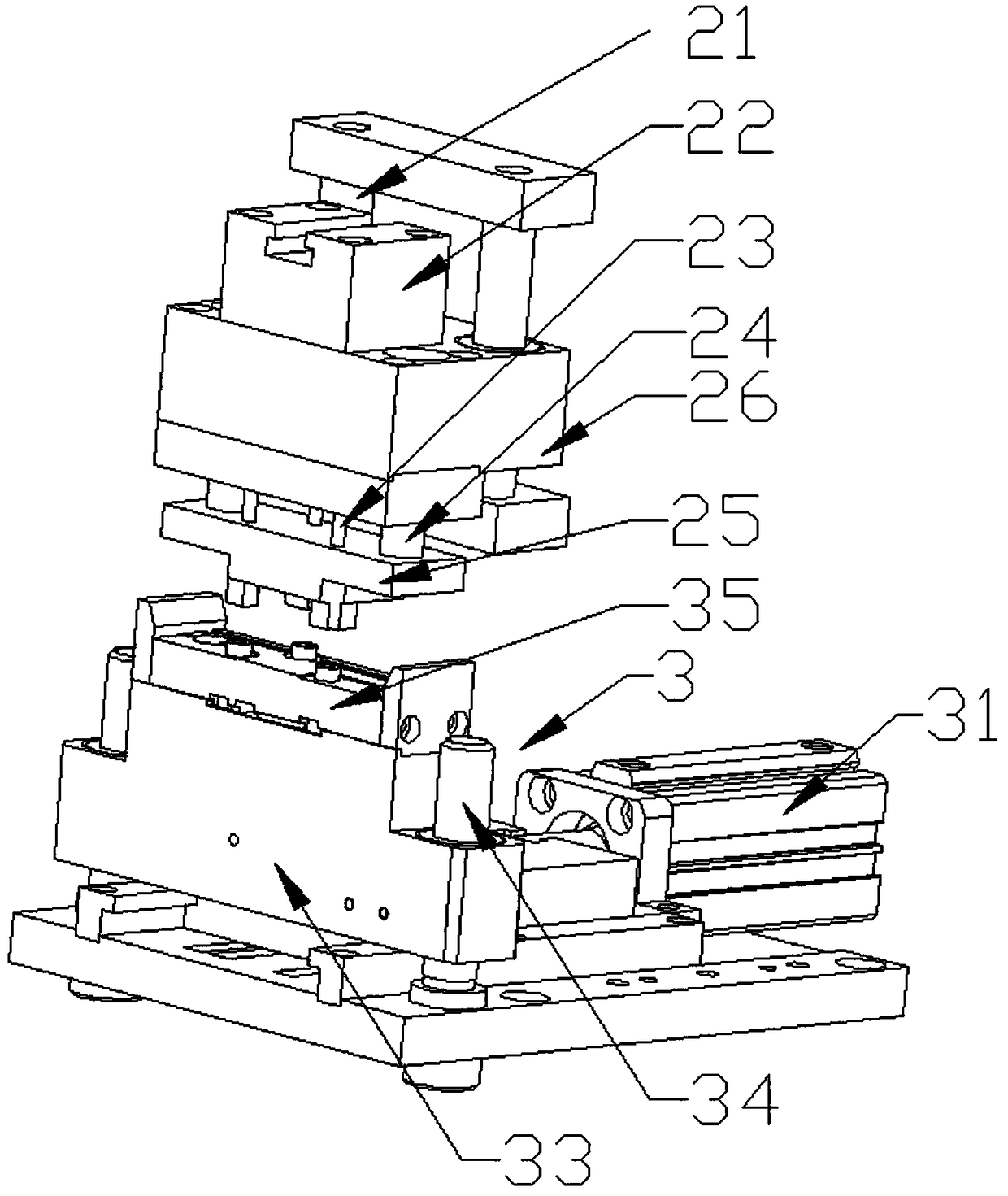 Junction box copper sheet punching machine for an assembly line