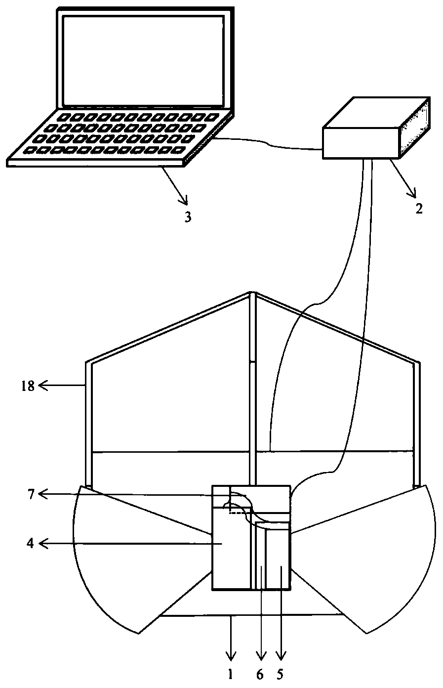 Visual underwater box type sampler and control method thereof