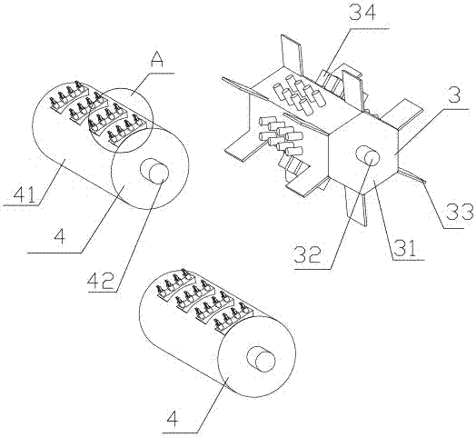 Movable pollution discharge device with adjustable pollution discharge effect