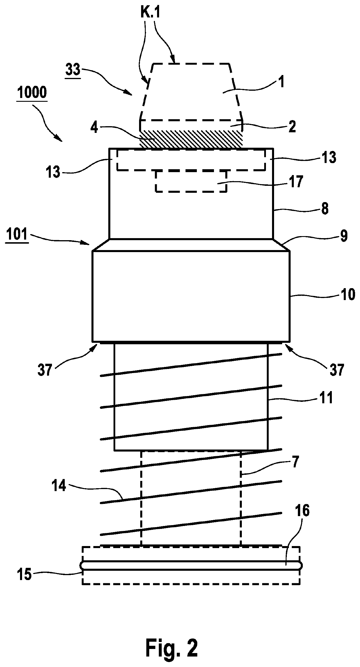 Connection arrangement for connecting an anaesthetic container to an anaesthetic vaporizer