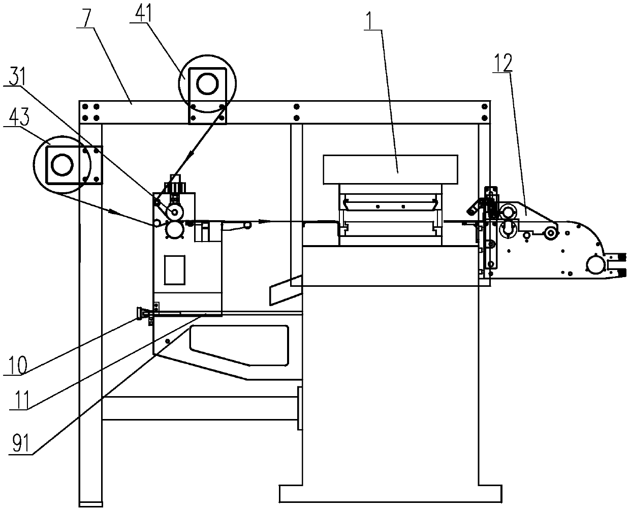 Asynchronous die-cutting method and asynchronous die-cutting machine realizing the method