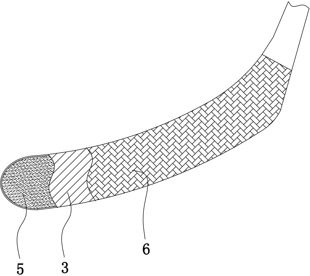 A kind of manufacturing process of hockey stick