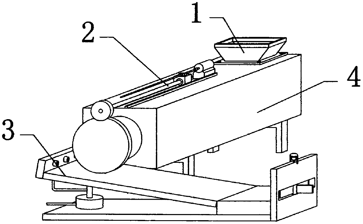 Discharge device of carbon calciner