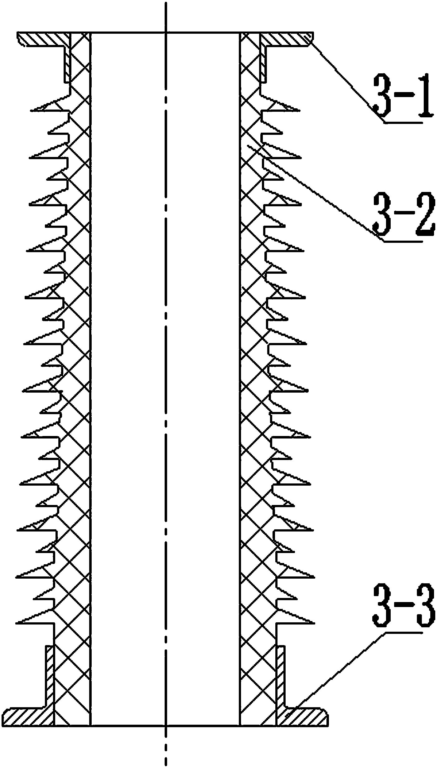 Pillar type capacitor voltage transformer