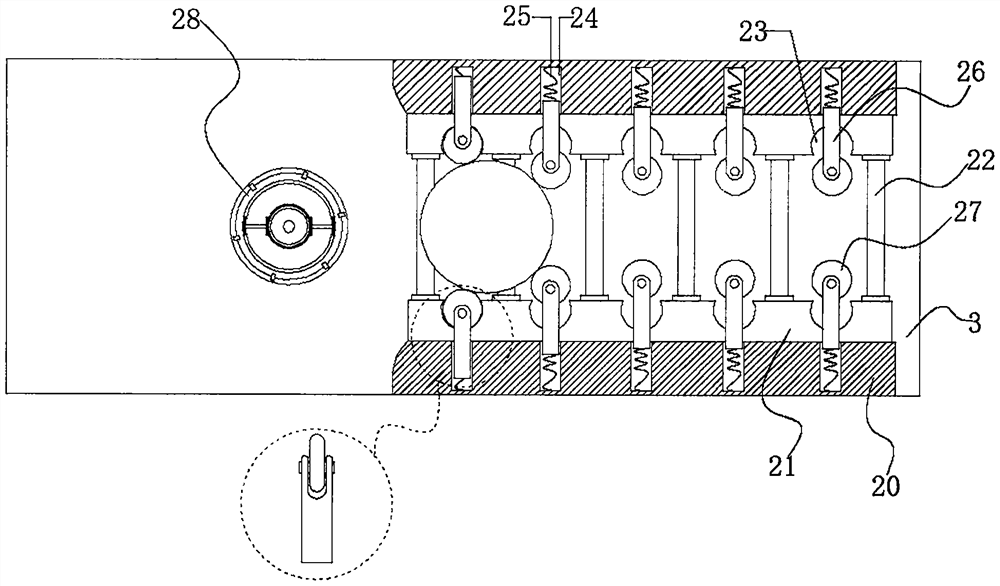 Baked food cooling device capable of recycling waste heat for food processing