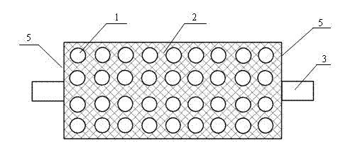 Rubber-coating roll with composite rubber-coating layer and method for preparing same