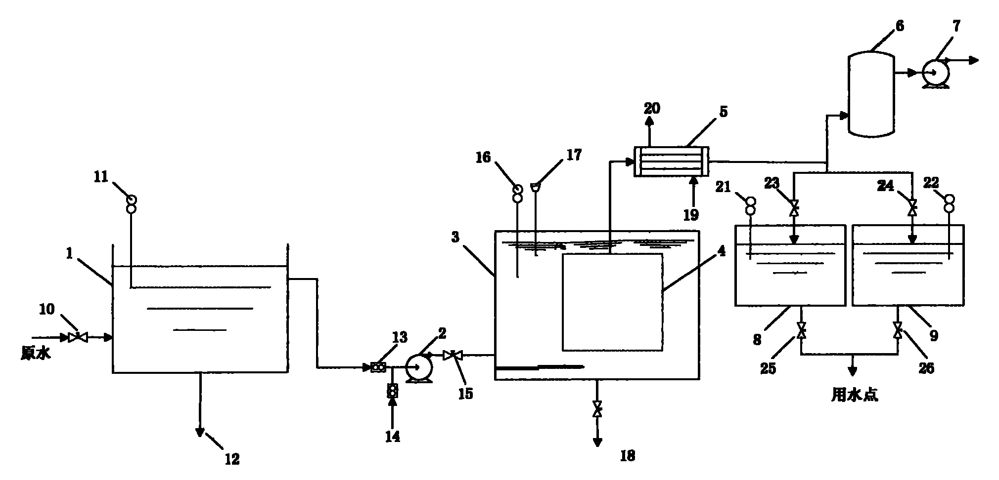 Immersed vacuum membrane distillation plant and sewage treatment technology using the same