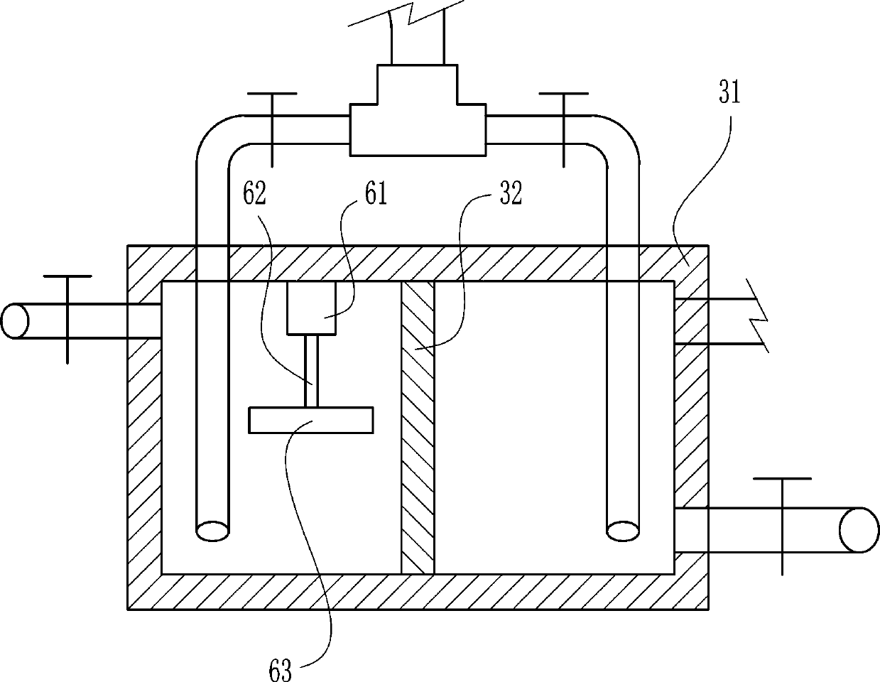 Rapid temperature adjusting device for rare earth feed liquid