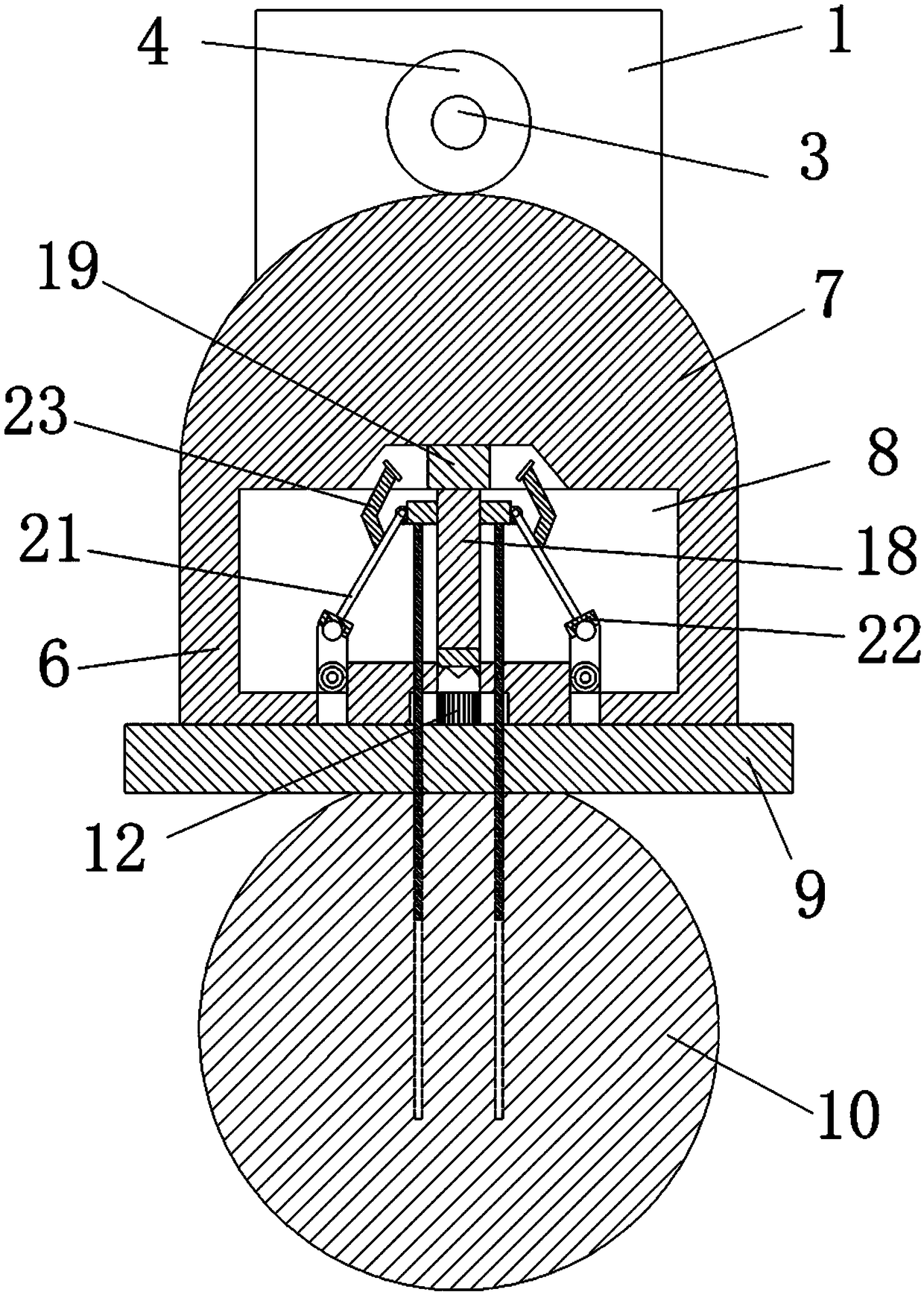 Target practice stabilizing method facilitating change of target rings and using method