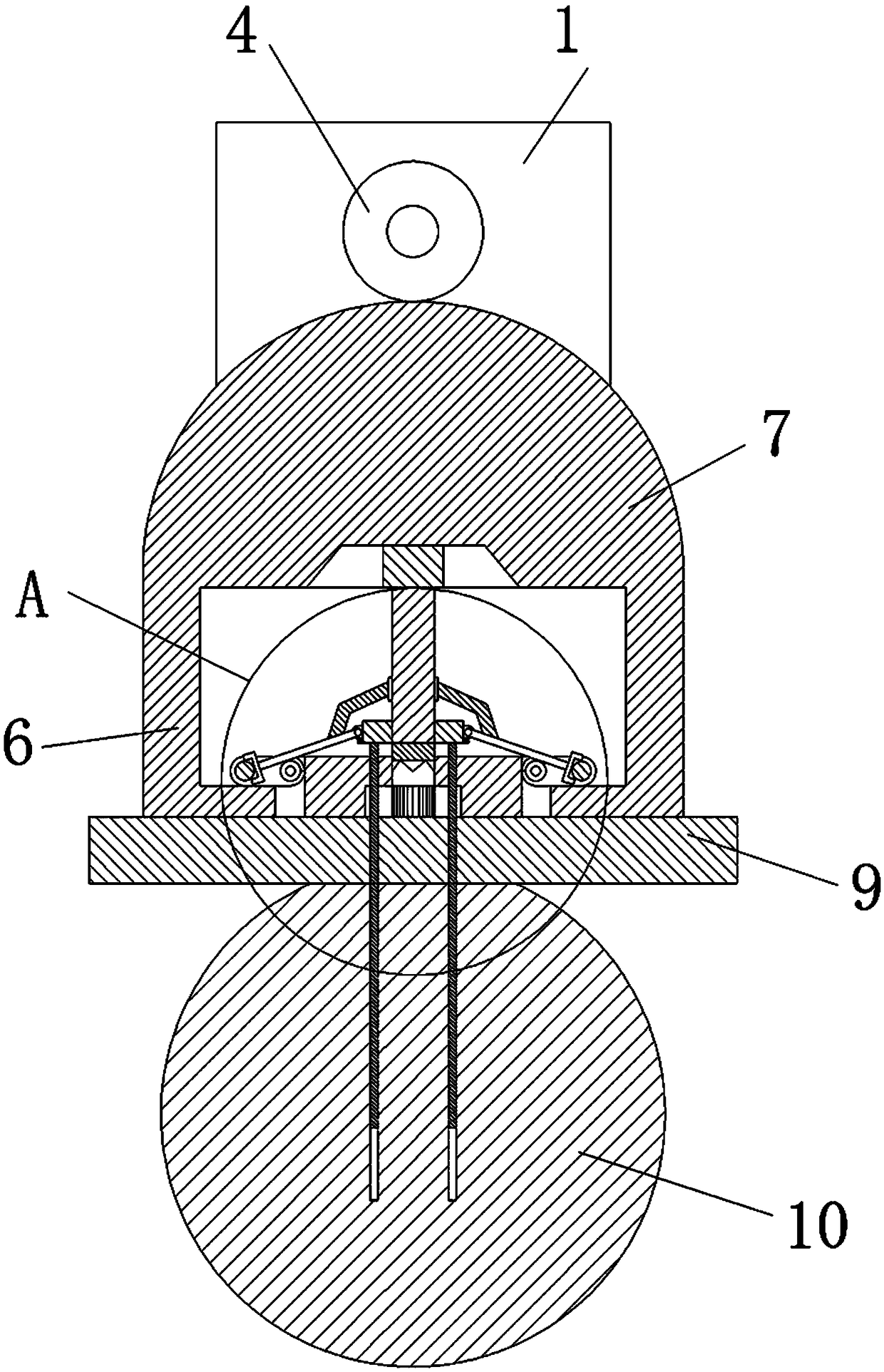 Target practice stabilizing method facilitating change of target rings and using method