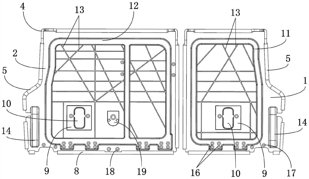 Framework structure of back plate of back row seat of automobile