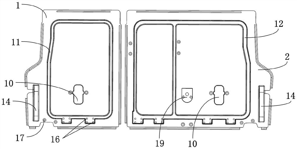 Framework structure of back plate of back row seat of automobile