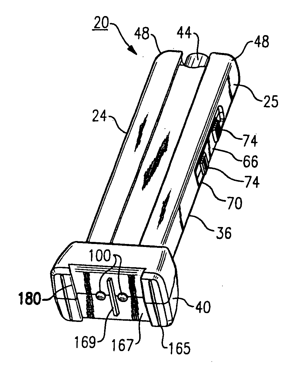 Vaginal speculum assembly having portable illuminator
