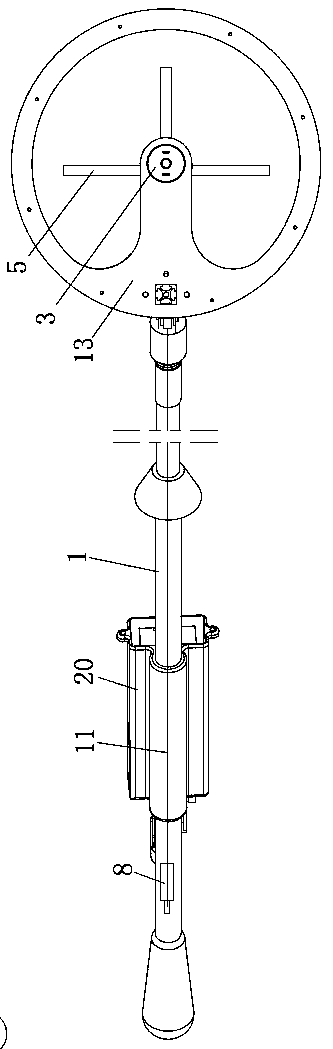 Hand-held rotary hitting assisting picking device and working method thereof