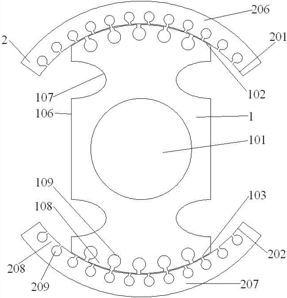 Small-inertia finite angle sensor