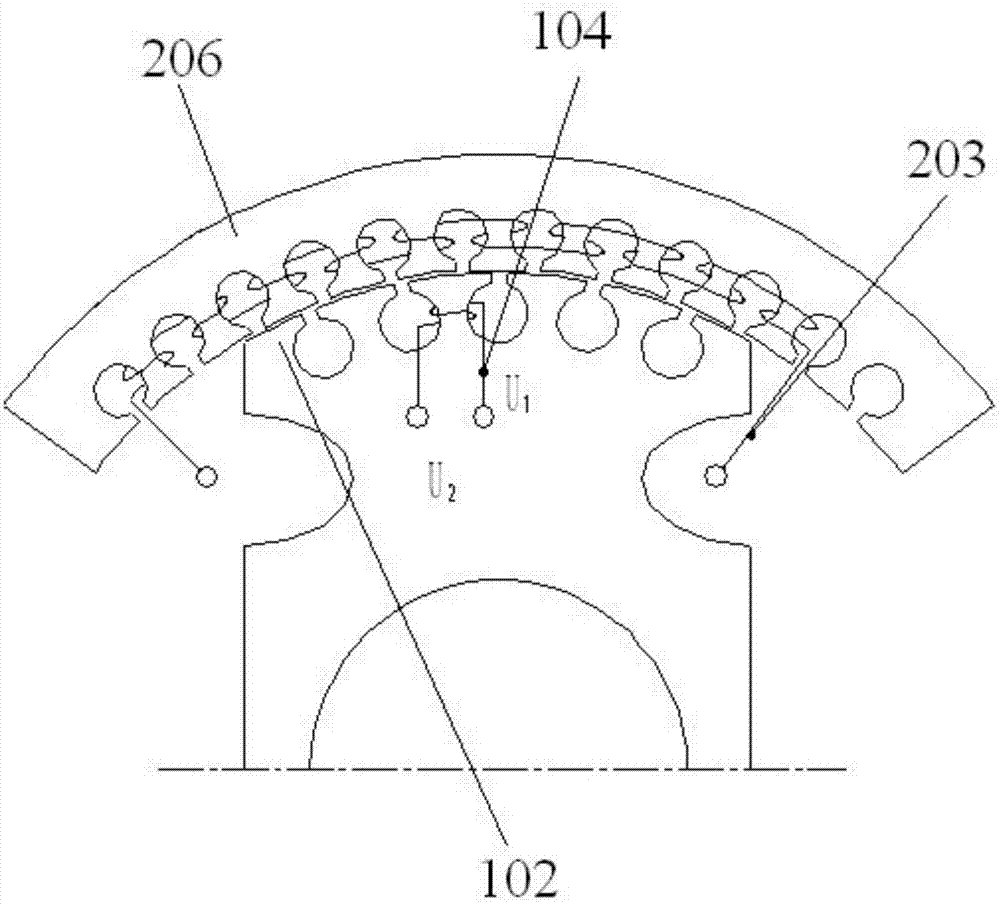 Small-inertia finite angle sensor